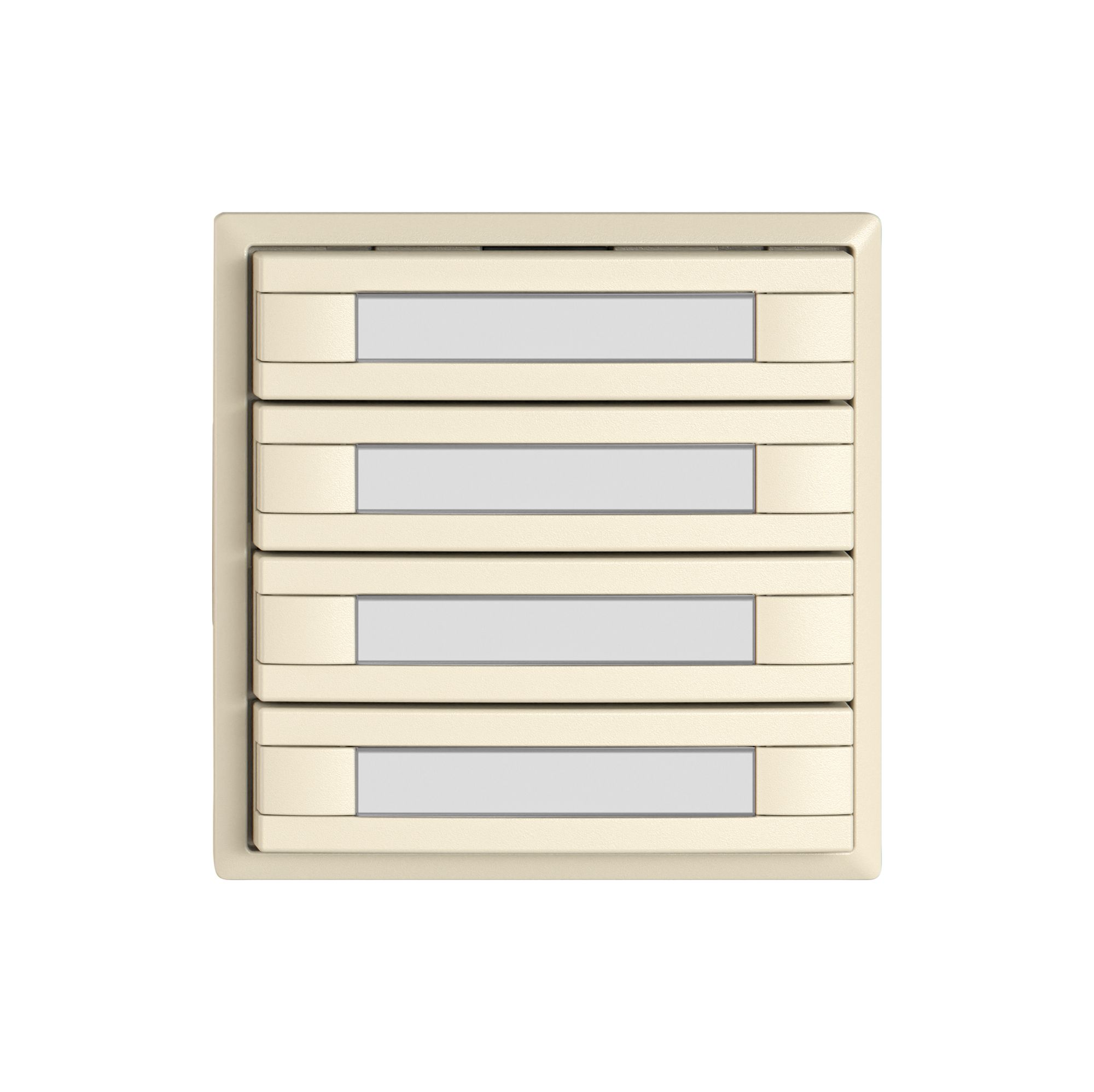 Pulsante KNX RGB EDIZIO.liv SNAPFIX® sensore temp.s.LED targ.4× com.2T cr