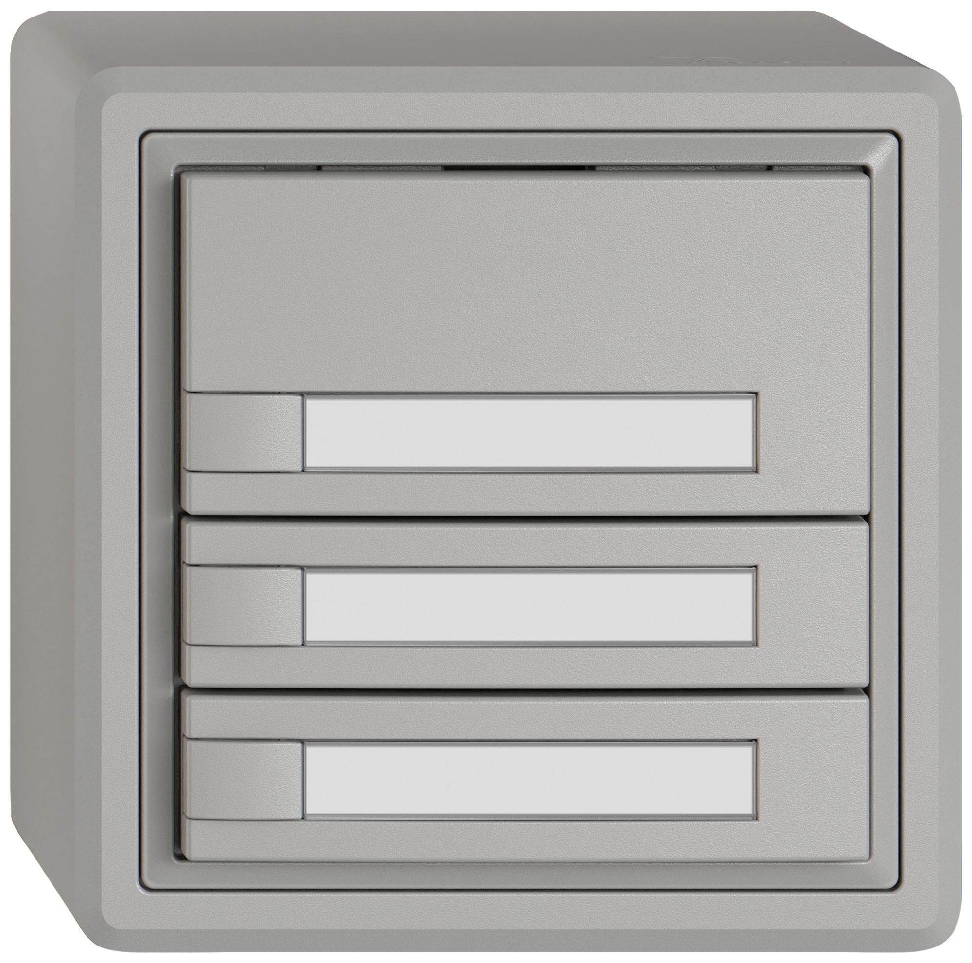 AP-Universaltaster EDIZIO.liv UNI SNAPFIX® 5…48V o.LED 3× 1-Tbed.Pap.hgu