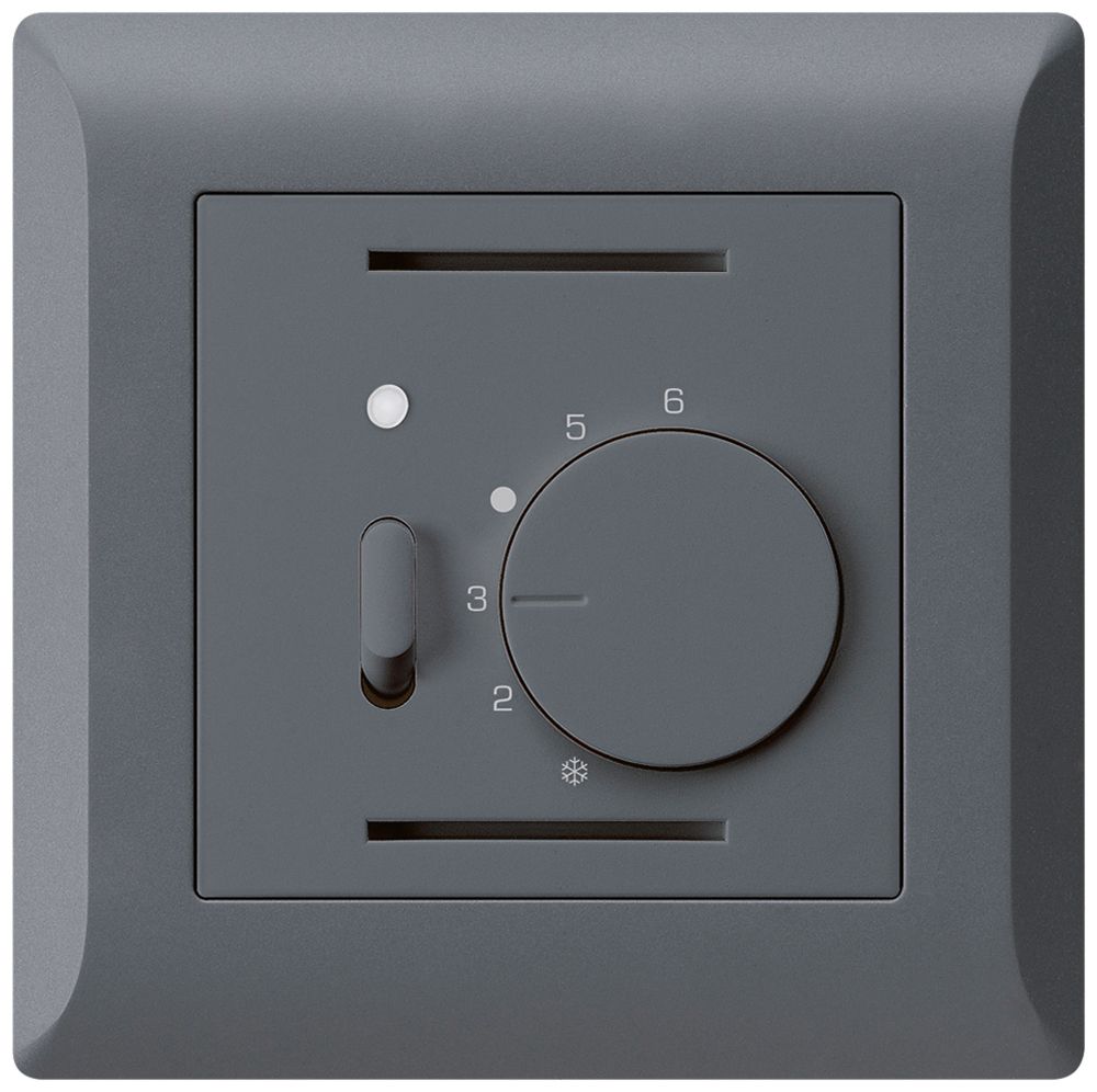 UP-Raumthermostat kallysto.line anthrazit mit Schalter