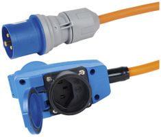 Verlängerungskabel Steffen GdV 3×2.5mm² 10m CEE16/CEE16+T23 weiss