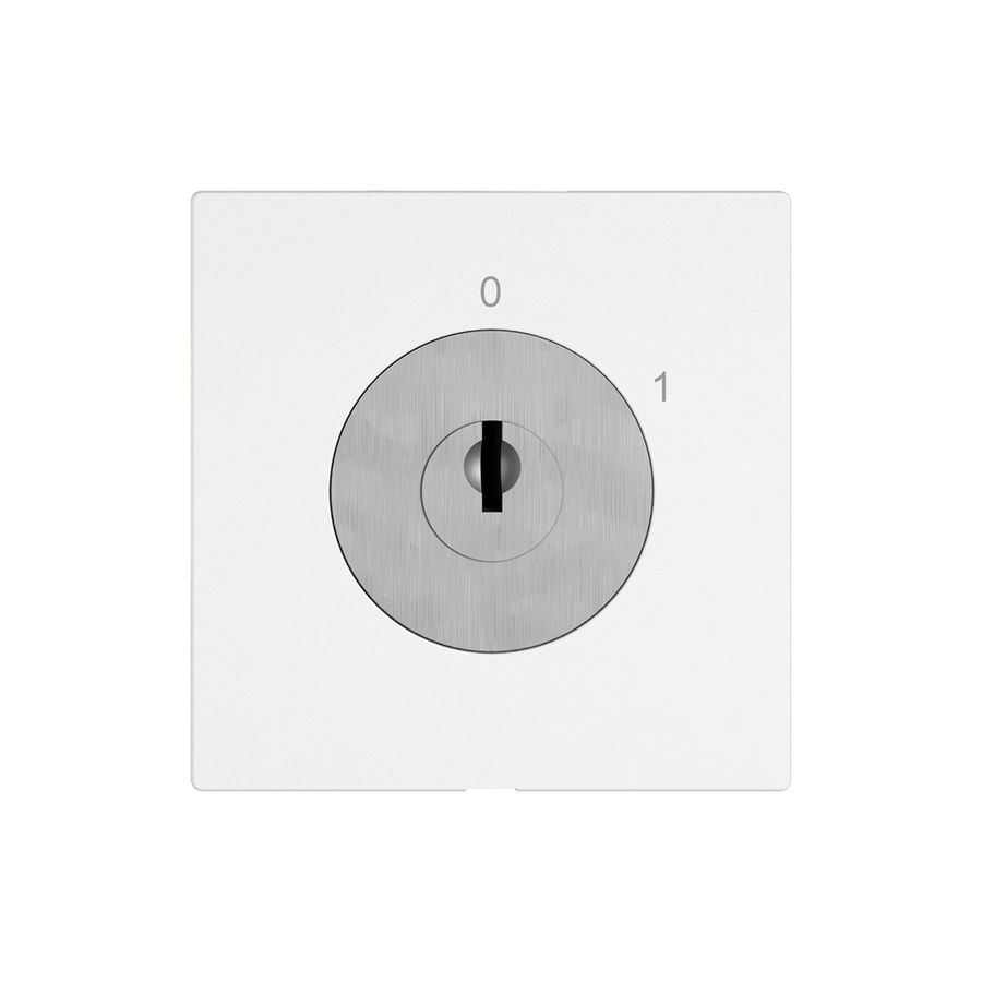 Interruttore a chiave EDIZIO.liv c.KABA 1007F/631984 interr.4P 0-1 p=67mm bi