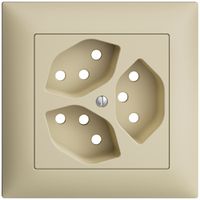 Frontset EDIZIOdue vanille 88×88mm 3×T13