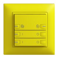 UP-Frontset EDIZIOdue zeptrionAIR ON/OFF 2K mit Bez. mit LED lemon