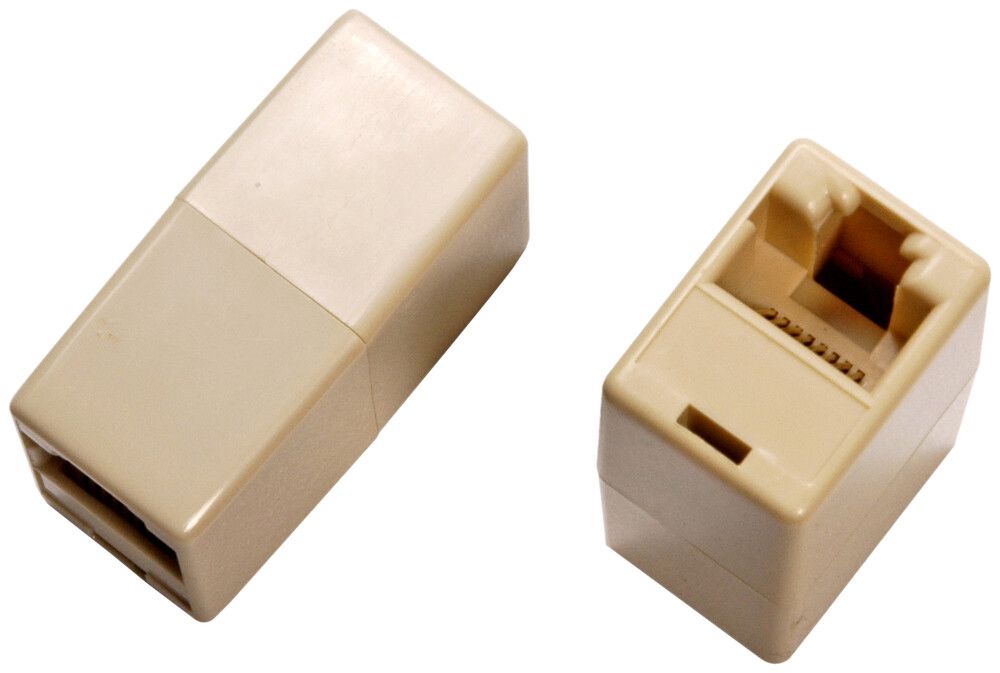 Adaptateur de connexion RJ45f/RJ45f UPTq sans câble, beige