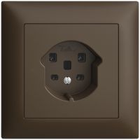 UP-Steckdose EDIZIOdue T25 16A coffee, Schraubklemmen