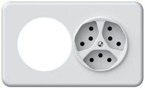 Combinaison ENC origin Ø58mm + 3×T13 148×88mm blanc