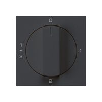 Frontset für Drehschalter S1 schwarz 60×60mm kallysto 0-1-1+2-2