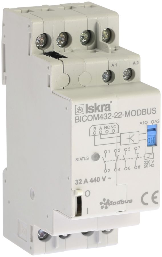 Contattore/interruttore di reset AMD, M-Bus, 230V, 2F 2O 32A, 35×90×60mm