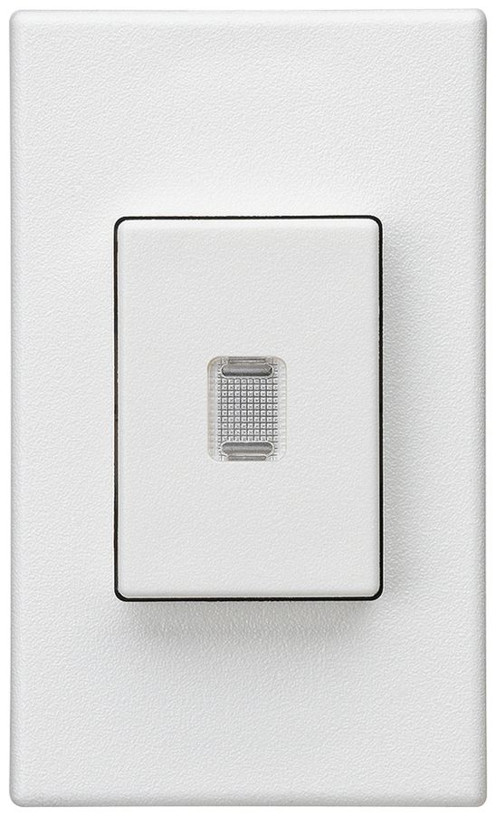 EB-Druckschalter Hager FLF 10A/250V 3/2L beleuchtet weiss