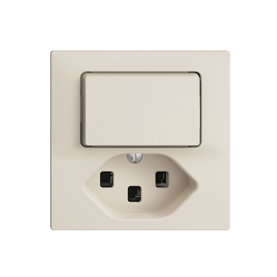 Combinaison 6/1L+T23 16A EDIZIOdue crema