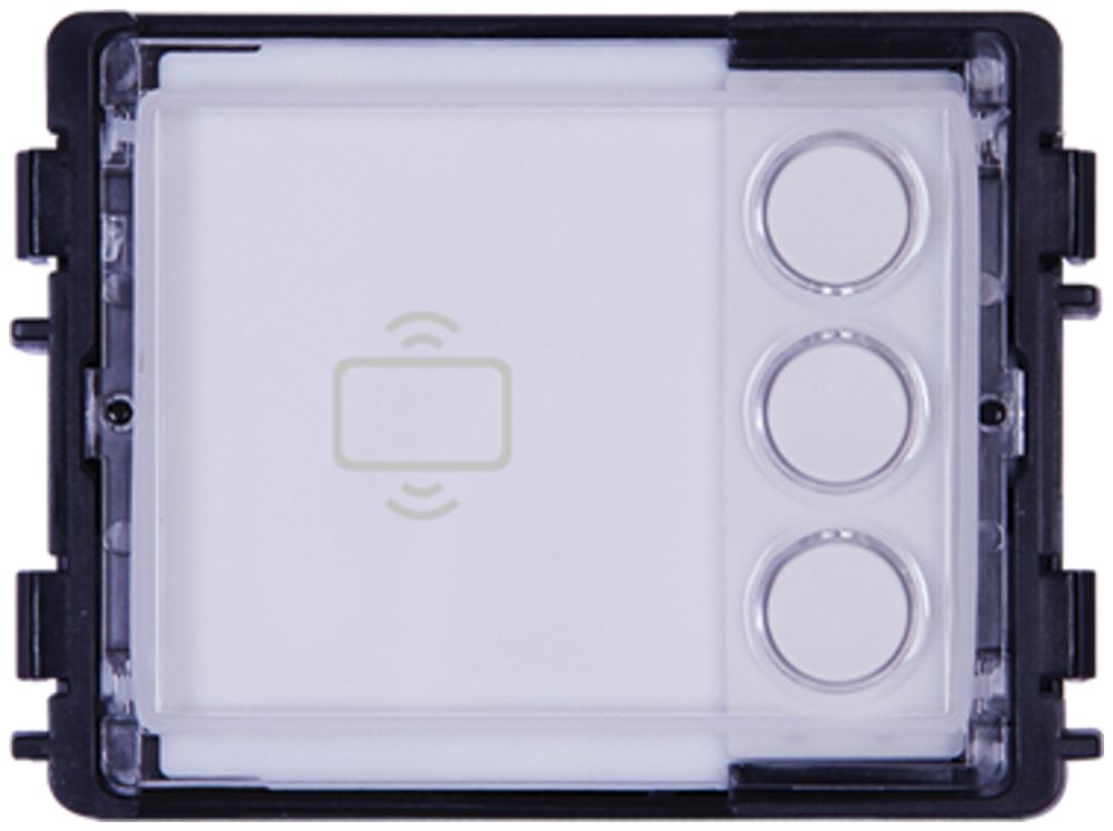 Module de touches ABB-Welcome IP, 3 touches rondes, NFC/IC, 1 module, blanc