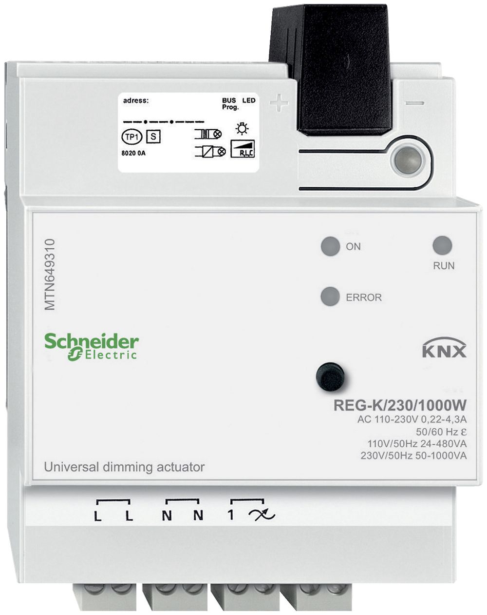 REG-Universal-Dimmaktor KNX Schneider Electric MTN649310