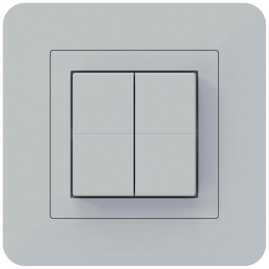 Funktaster Friends of Hue KTR, 4×, 94×94mm, hellgrau