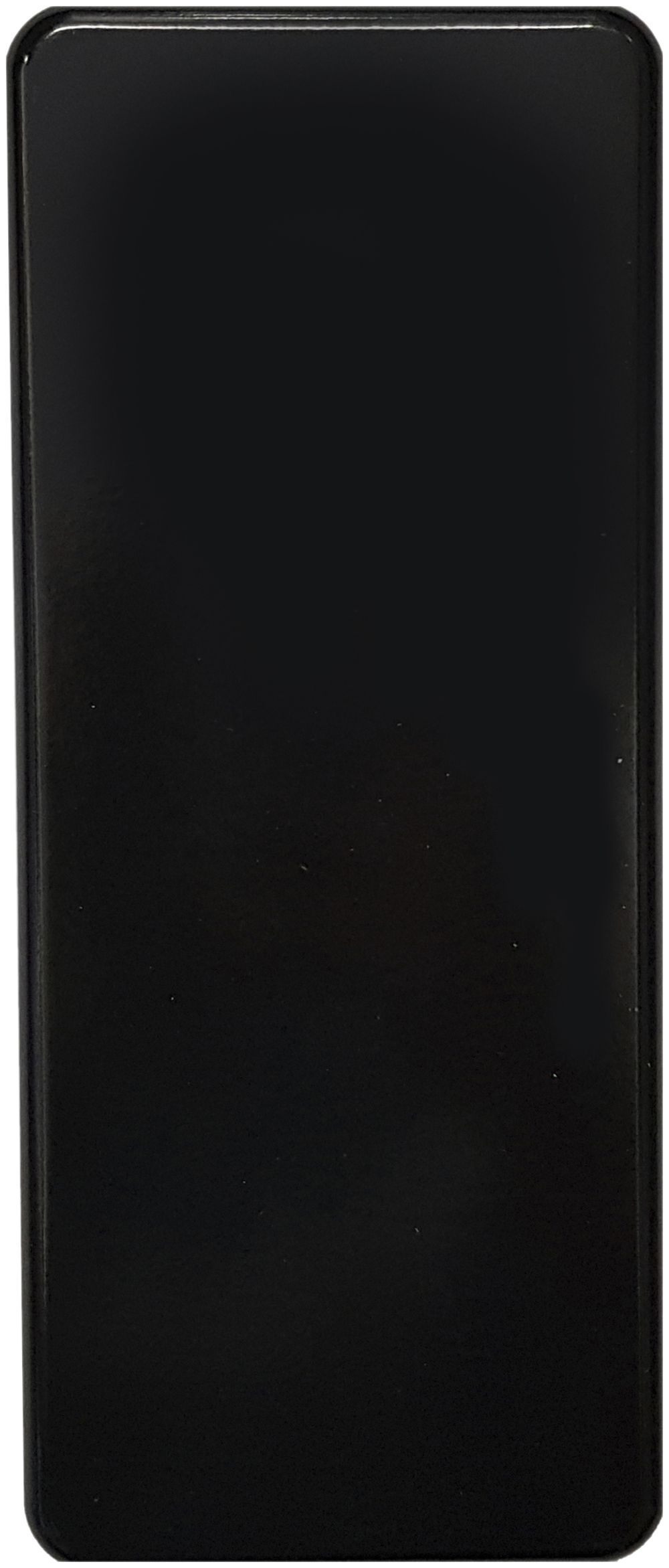 Plaque de recouvrement 3×1 sans alésage noir