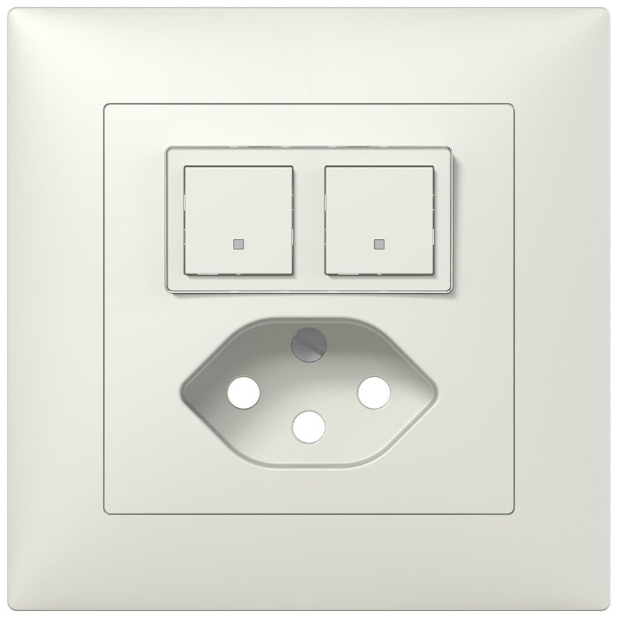 Kit de montage ENC ABB Sidus B blanc pour capt./act.+T13 free@home