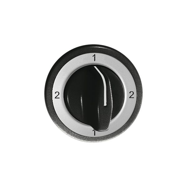 Kit frontale Feller 2-1-2-1 nero per interr.rotativo