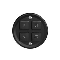 Kit recouvrement pour interrupteur stores 1c scène/4t Sdue Wiser noir