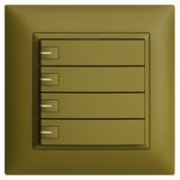 UP-KNX-Taster RGB EDUE FMI, 250mW, m.RGB-LED, 4×Taste, 1×Tastenb., ov