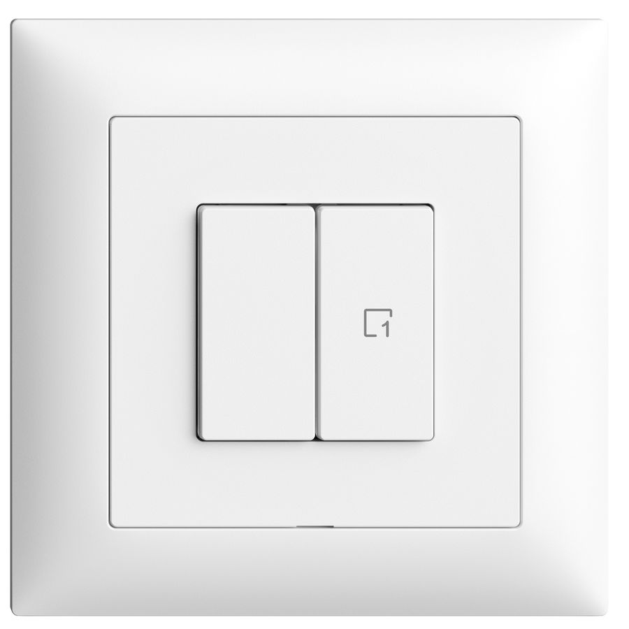 Commande pour interrupteur ENC 1c scène/2t Edue Wiser blanc