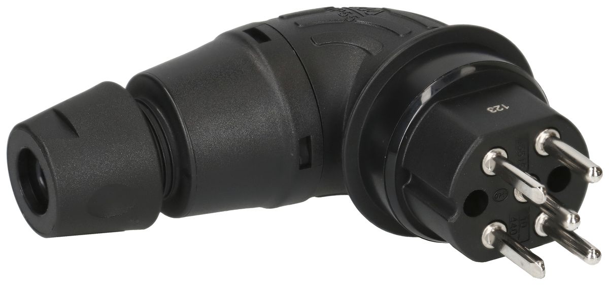 Fiche mobile TH55 type 25 MH 90° IP55 16A 440V pour câble Ø 6.5…14mm no