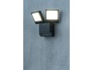 LED-Strahler theLeda S 17W 2×900lm 4000K mit Bewegungsmelder schwarz IP55