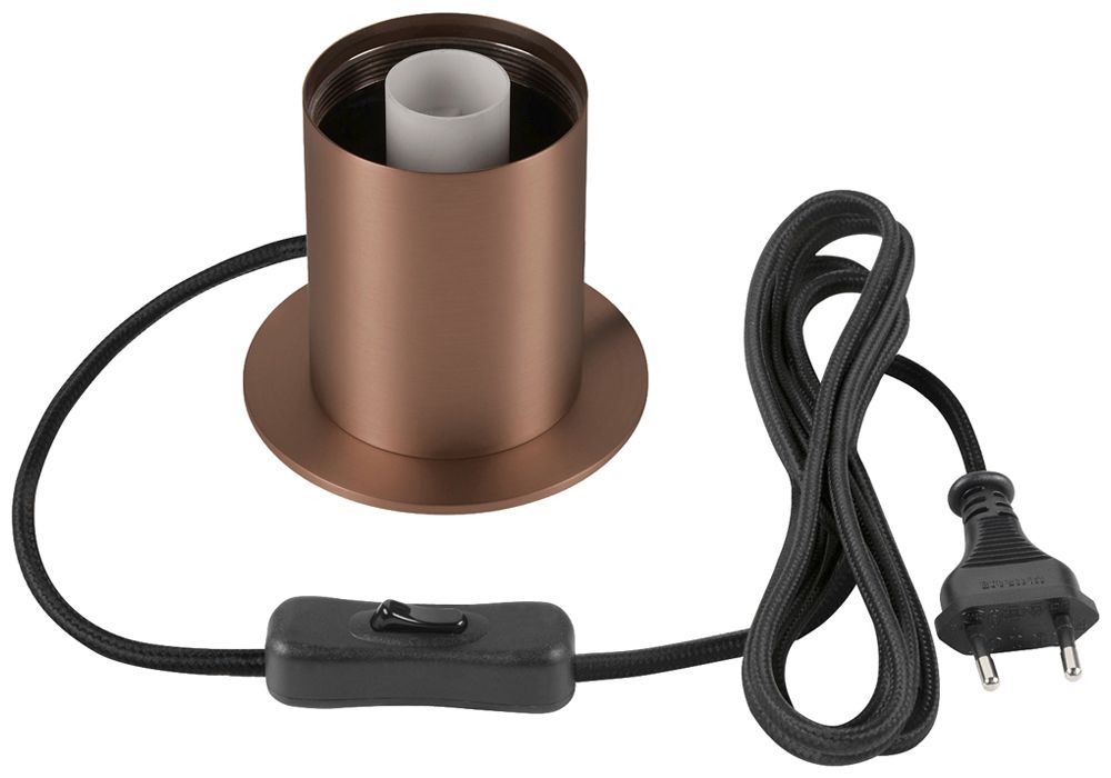 Tischleuchte SLV VARYT E14 1×6W Schalter Ø90×90mm Kupfer