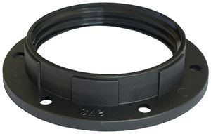 Schraubring Elektrogros E27 Kunststoff 56×10mm schwarz