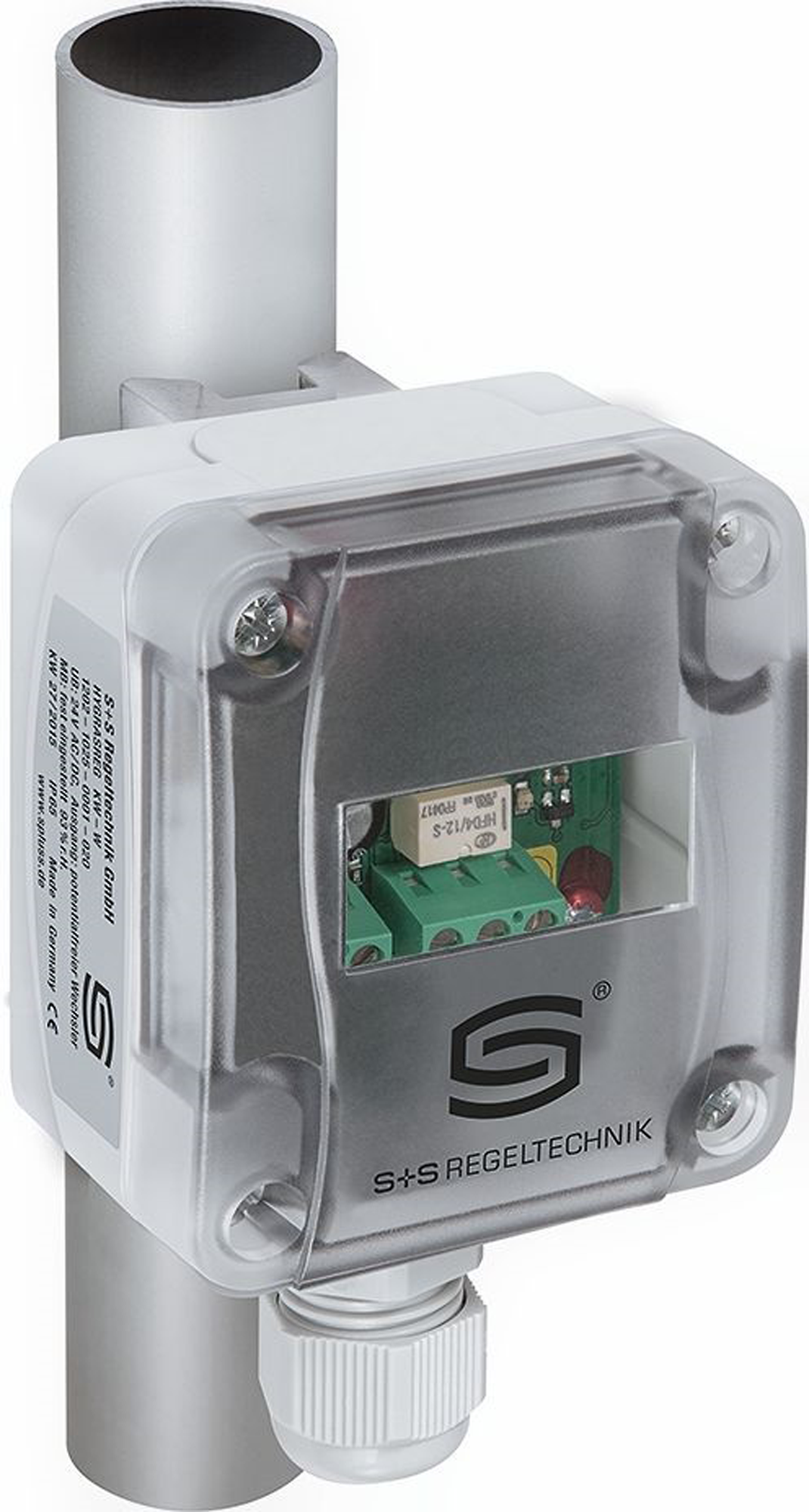 Détecteur de condensation pour tuyau, 24 V CA/CC, sortie: 1 inverseur de 24 V