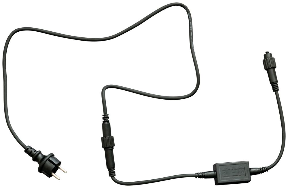Câble d'alimentation AC/DC LED MK pour QuickFix, noir