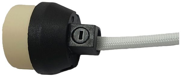 Douille ELBRO GZ10/GU10 céramique avec décharge de traction 0.75mm²