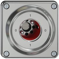 Schlüsselschalter ELEMENT SNAPFIX® 2×1-polig 16A 400V 0-1-0-1 alu