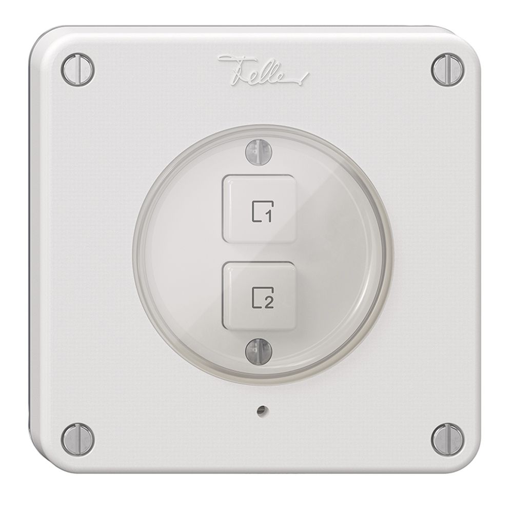 Poussoir scène 2 scènes vertical/2T NEVO Wiser N.CO blanc