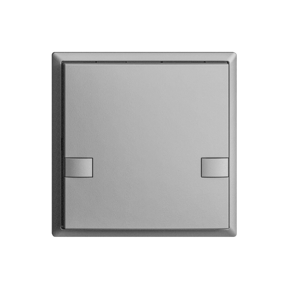 KNX-Taster RGB EDUE, 250mW, o.LED, 1×Taste, 2×Tastenb., si