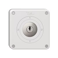 Interrupteur rotatif NUPU NEVO, 3/1L, avec serrure&2 clés, KS, 2-1-2-1, blanc