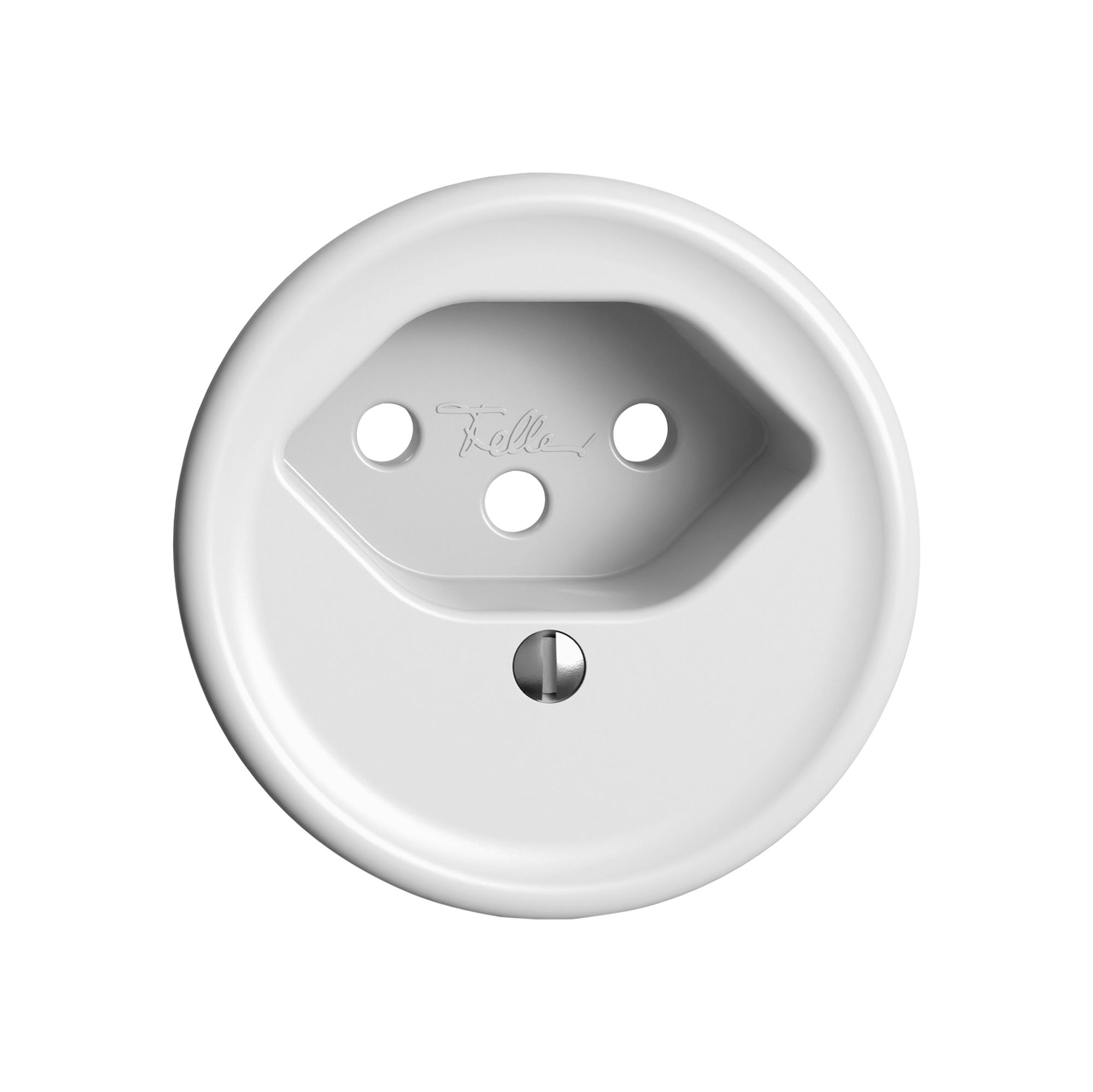 Frontscheibe Feller 1×T13 Ø53mm weiss