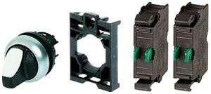 Manette rotative Eaton RMQ-Titan M22-WKV-2K10 2NO 2 pos. noir/blanc IP66