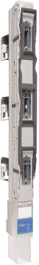 NHS-Lastschaltleiste weber.vertigroup 3P DIN00 160A SaS 185mm Anschl.hoch rostf.