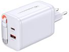 Prise de charge USB M. Schönenberger 1×USB-A 1×USB-C 3000mA 3…20V blanc