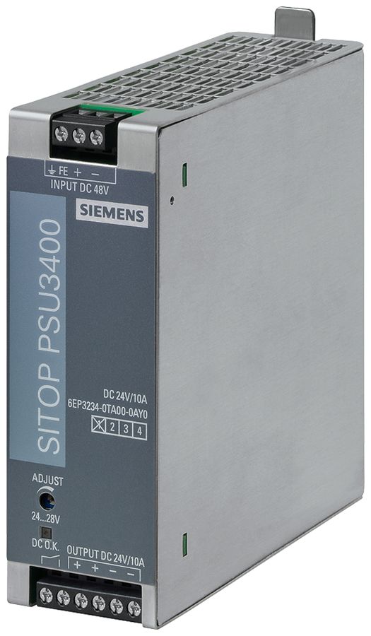 Stromversorgung Siemens SITOP, IN: 48VDC, OUT: 24VDC/10A