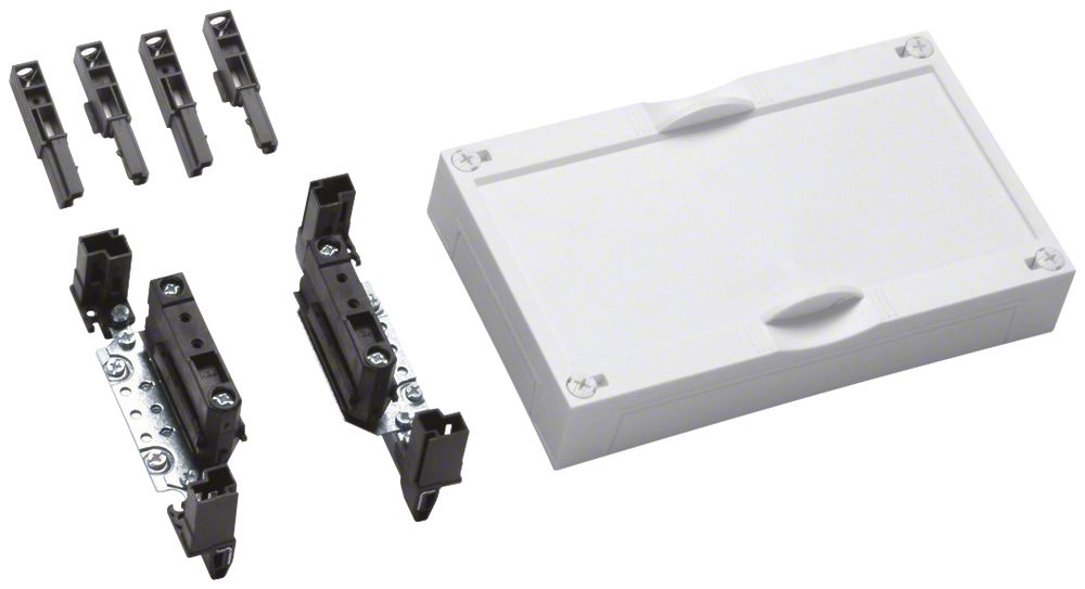 Kit Hager univers N 150×250mm pour rails collecteurs distance 60mm 1 pôle