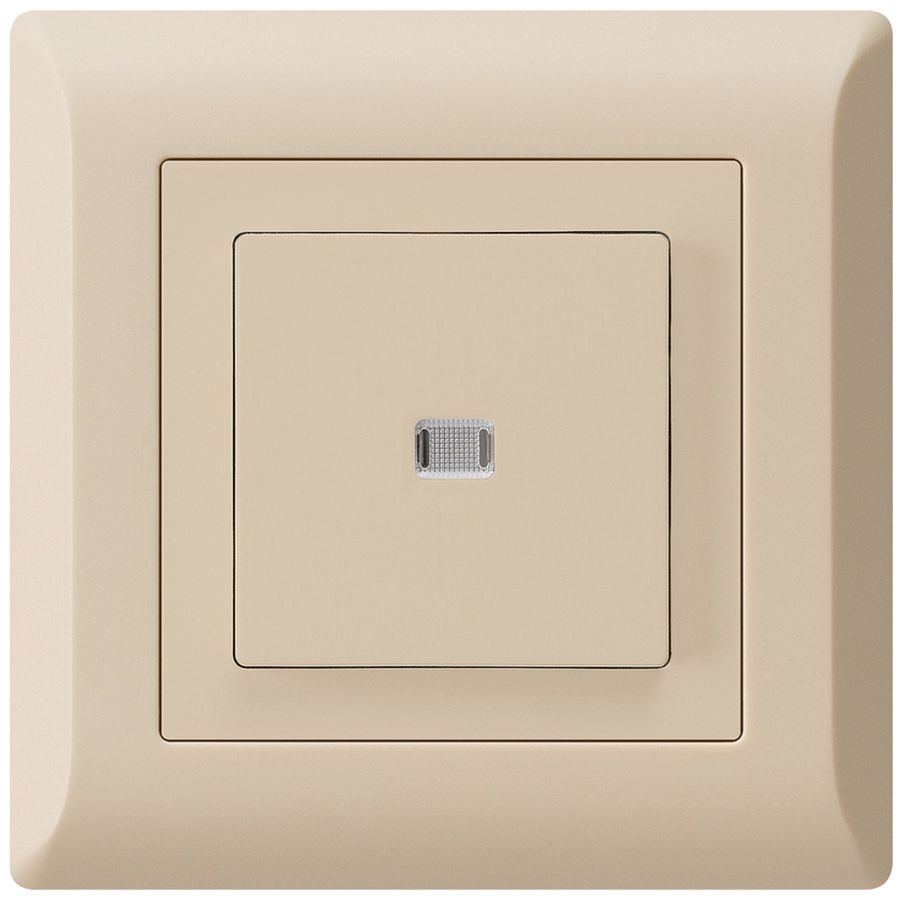UP-Leuchtdruckschalter kallysto.line 3/1L beige