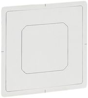 Klebematte Omnio für Wandsender, 70×70mm, schwarz, 10 Stk