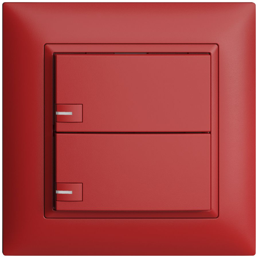 UP-Universaltaster 2×1T Steckklemme EDIZIOdue berry, mit LED