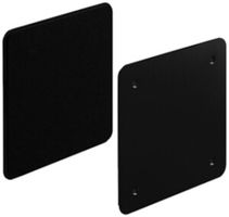 Couvercle étanche HSB Weibel 130×130mm aluminium noir IP54