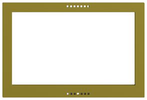 Frontplatte EDIZIOdue für KNX-Panel 7" olive