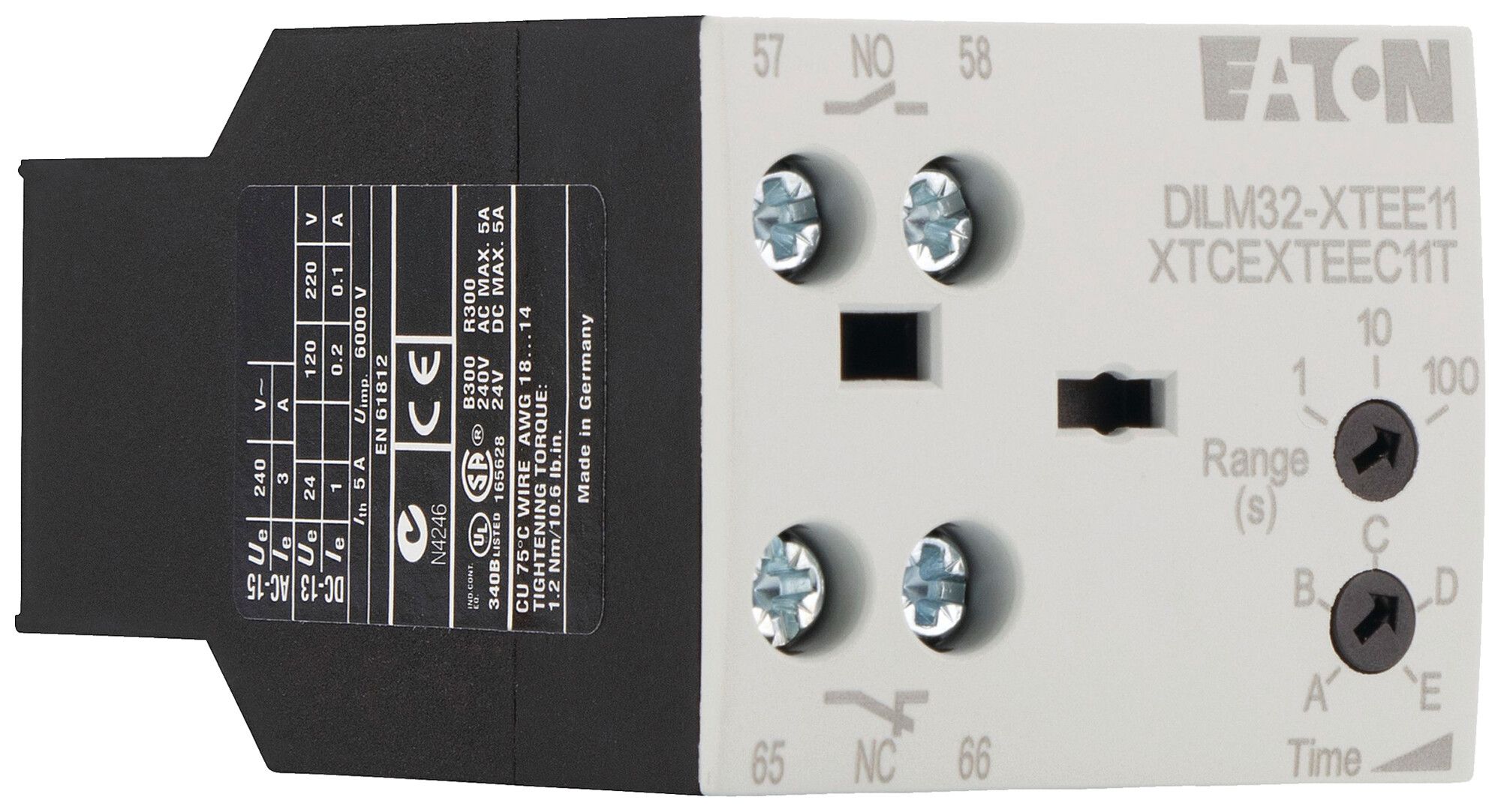 Zeitrelais Eaton DILM32-XTEE11 0.05…100s 1NO 1NC elektronisch