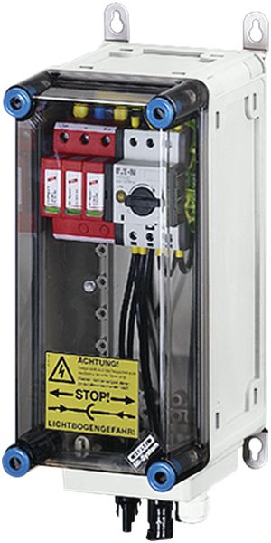 Scatola PV ENYSUN Mi PV 2121 con spina MC4 1×prot.sovratensione+interrutore rete