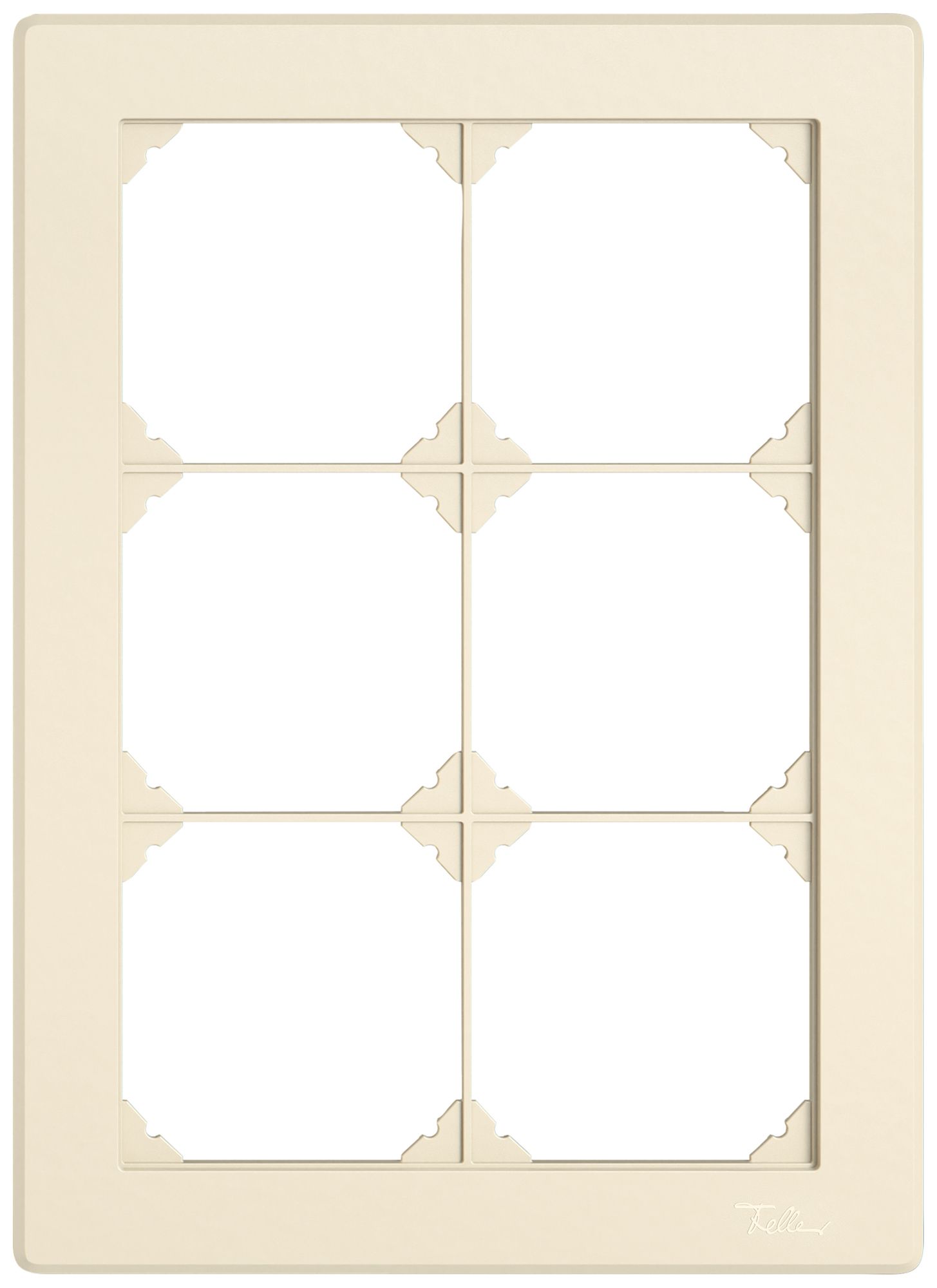 UP-Abdeckrahmen EDIZIO.liv SNAPFIX® 3×2/2×3 156×216mm cr