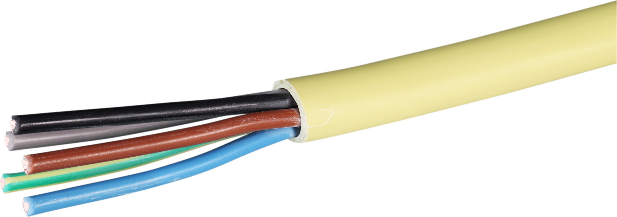 Installationskabel FE05C 5×2.5mm² 3LNPE gelb Cca