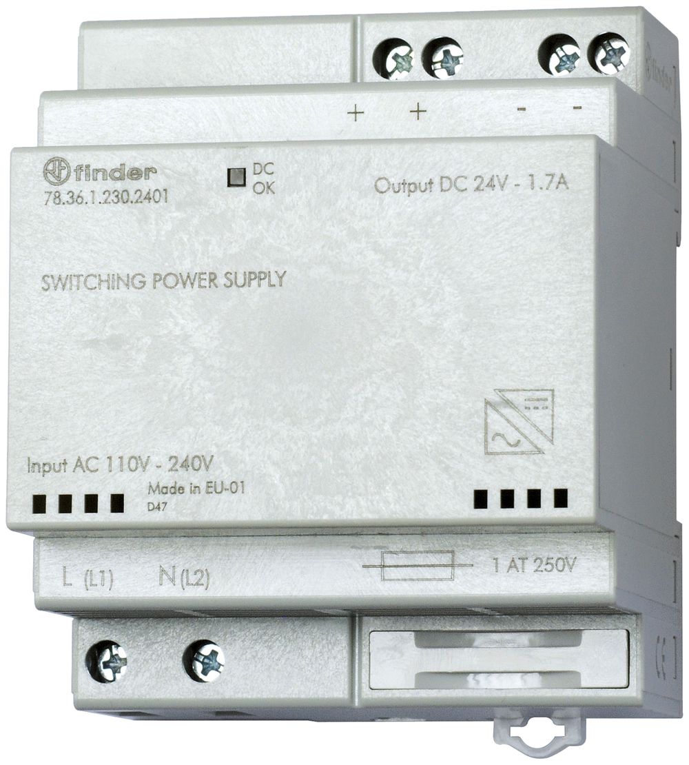 REG-Schaltnetzteil Finder 78.36, 24VDC 36W